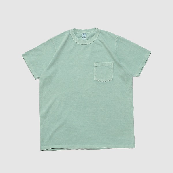 [벨바쉰]VELVA SHEEN_피그먼트 포켓 티셔츠_ Pigment Pocket T-Shirt  / NEPHRITE